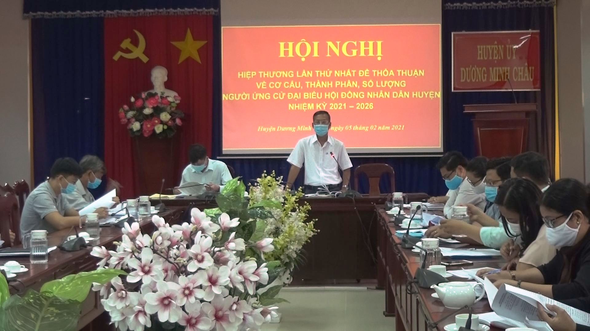 Huyện Dương Minh Châu: Hội nghị hiệp thương lần thứ nhất bầu cử Đại biểu hội đồng nhân dân huyện khóa XII, nhiệm kỳ 2021- 2026